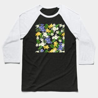 flower pattern Baseball T-Shirt